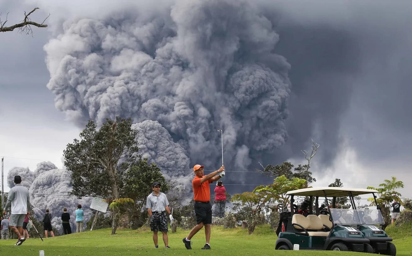 Volcanic eruption